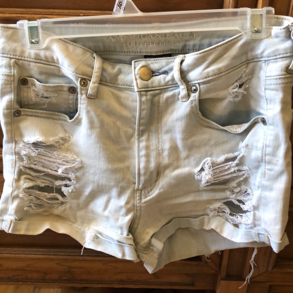 American Eagle High-Waisted Denim Shorts